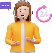 24/7  <br> Support